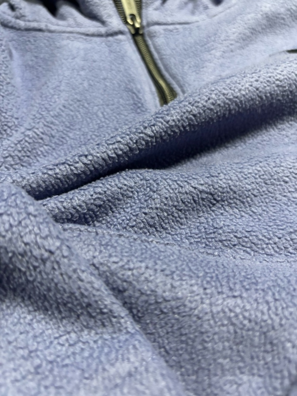 Abercrombie Kids Boys Fleece Hoodie 5/6 Blue Quarter Zip Pullover - Picture 4 of 10